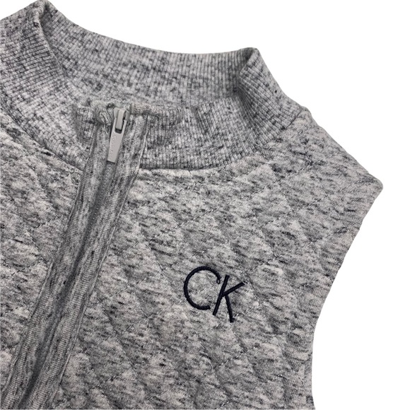 Nicest Calvin Klein grey quilted veste for 2T.  EUC. - Picture 2 of 9